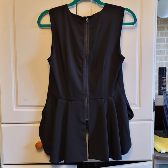 Navy Blue Feather Formal Tank - Picture 3 of 5